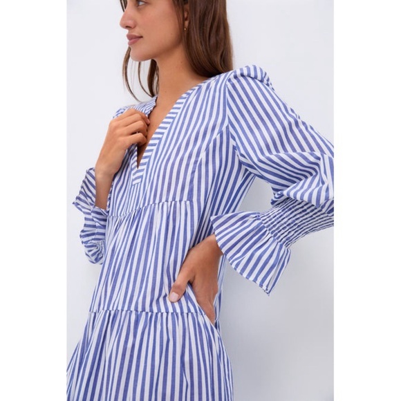 Tuckernuck Pomander Place Kenzo Cotton Poplin Striped Dress Sz - Picture 3 of 10